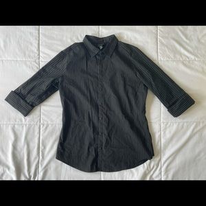 Black button-up dress shirt